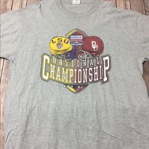 2004 sugar bowl t-shirt LSU v. OU size XXl